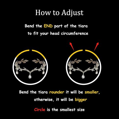 تيجان أوراق فضية للنساء والفتيات، زي جنية للنساء من الكريستال لغطاء رأس الزفاف للعروس، تاج قزم لأعياد الميلاد والحفلات التنكرية وحفلات الهالوين in Kuwait
