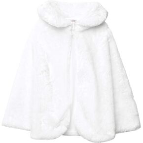 Pretty Me, USA Girls' Faux Fur Collar Cape Jacket in Kuwait