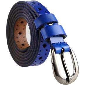 uxcell® Women Thin Hollow Out Single Pin Buckle Belt Width 3/4