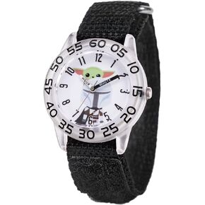 STAR WARS The Mandalorian Kids' Plastic Time Teacher Analog Quartz Nylon Strap Watch in Kuwait