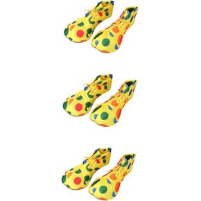 Levemolo 2 Pairs Clown Shoes Jester Costume Party Clown Shoes Unisex Clown Shoes Halloween Clown Shoes Comedy