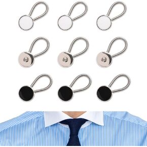 Yifeid Clothing Button Extender,9 Pack Collar Extenders for Mens Shirts,Neck Button Extender Metal Extension Buckle for Dress Shirt Comfortable Tie Collar Expander Shirt Collar Extension (3 Styles) in Kuwait