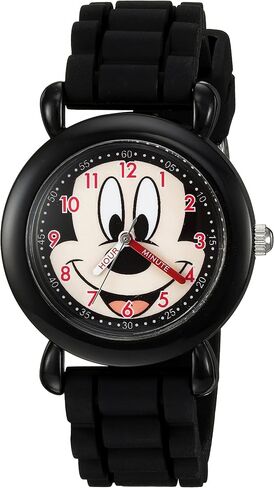 Disney Mickey Mouse Kids' Plastic Time Teacher Analog Quartz Silicone Strap Watch in Kuwait