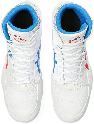ASICS Men's Snapdown 3 Wrestling Shoes, 8, White/Classic RED in Saudi Arabia