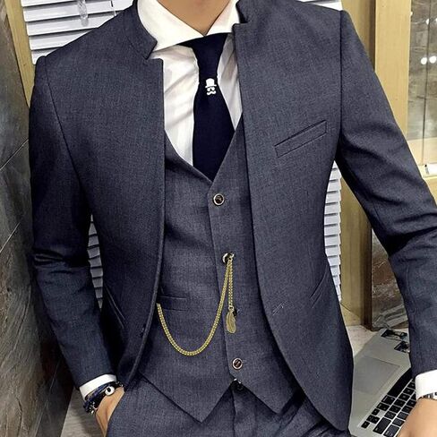 ألبرت سلسلة ذهبية للجيب سلسلة فوب تشين للرجال مع تصميم ريشة ذهبية مشبك دوار على شكل حرف T بار AC119A in Kuwait