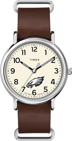 حزام جلدي كوارتز من Timex Tribute للرجال NFL Weekender مقاس 40 مم in Saudi Arabia