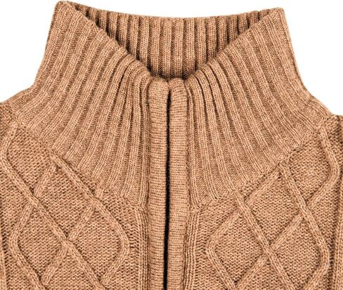 سترة VOBOOM الرجالية الكاجوال بياقة واقفة محبوكة بسحاب سترة سترة in Kuwait