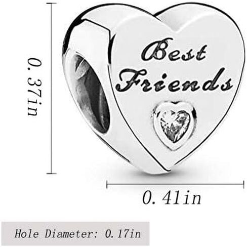 Biggold 925 فضة خرز سحرية للعائلة إلى الأبد للأخت/الحفيدة/الأب/الابنة/أنت محبوب جدًا/أفضل صديق BFF/شكرًا لك/أنا أحبك/أساور DIY خرز مجوهرات لها/له in Kuwait