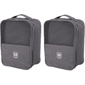 PATIKIL Shoe Bags for Travel, 2 Pack Holds 3-4 Pairs of Shoes Travel Bag for Packing Gym Flight Storage Pouch Luggage Travel Accessories, Black in Saudi Arabia