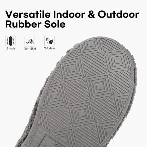 FamilyFairy Bootie Slippers for Women Warm House Shoes Memory Foam Indoor Outdoor Fuzzy Boots with Rubber Sole in Saudi Arabia