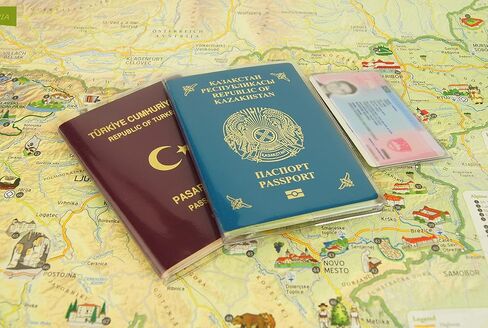 Clear Transparent Frosted Passport Cover Holder Case Organizer ID Card Travel Protector (2 PCS) in Kuwait