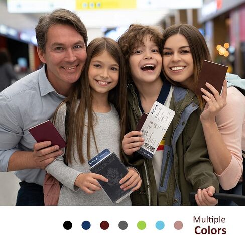 Passport and Vaccine Card Holder Combo Perfect Travel Accessories, PU Leather Passport Holder with Vaccine Card Slot Passport Case Cover Protector in Saudi Arabia