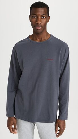 Calvin Klein Underwear Men's Modern Cotton Lounge Long Sleeve Crew Neck Top in Saudi Arabia