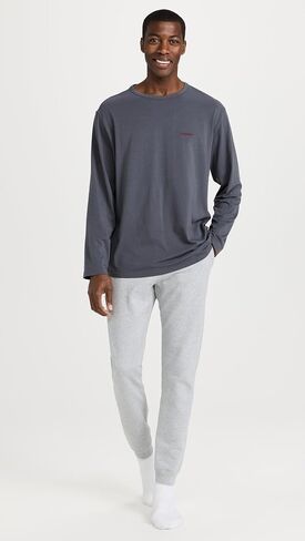 Calvin Klein Underwear Men's Modern Cotton Lounge Long Sleeve Crew Neck Top in Saudi Arabia