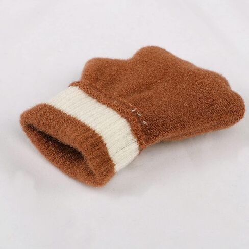 Kids Knitted Half Finger Gloves with Flip Top Winter Warm Cute Bunny Ear Typing Gloves Convertible Mittens for Girls Boys in Kuwait