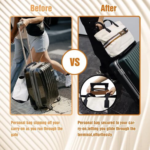 حزام سفر للأمتعة - أحزمة أمتعة لحقائب السفر، أنيقة وقابلة للتعديل، أضف حزام أمتعة للحمل على الحقيبة، حزام سفر للأمتعة فوق المقبض وإكسسوارات السفر في المطار للنساء والرجال in Kuwait