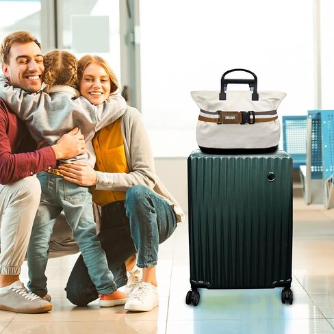 حزام سفر للأمتعة - أحزمة أمتعة لحقائب السفر، أنيقة وقابلة للتعديل، أضف حزام أمتعة للحمل على الحقيبة، حزام سفر للأمتعة فوق المقبض وإكسسوارات السفر في المطار للنساء والرجال in Kuwait