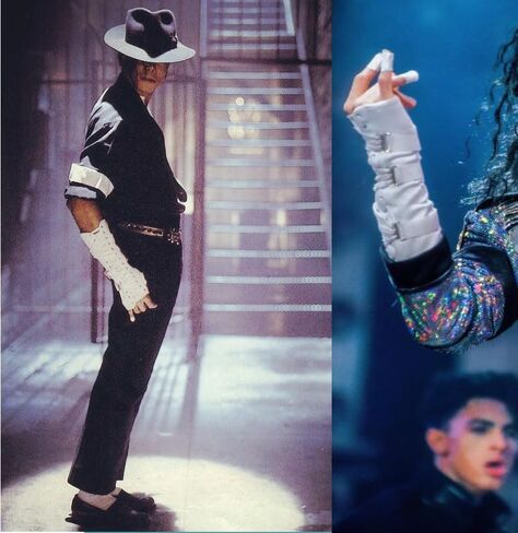 قفازات DALYNN Punk Heavy Metal Rock MJ قابلة للتعديل للبالغين، أداء الحفلات، أبيض، ذهبي، أسود. 12 بوصة in Saudi Arabia
