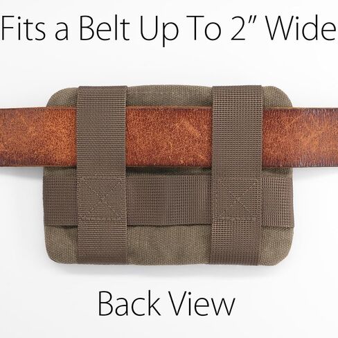 diodrio Belt Zipper Pouches for Men Women Compact EDC Pouch, YKK Zipper, Anti-Theft Pickpocket Proof Safety Wallets, Waist Pack for Traveling Hiking, Water Resistant, Tough Waxed Canvas, Olive in Saudi Arabia