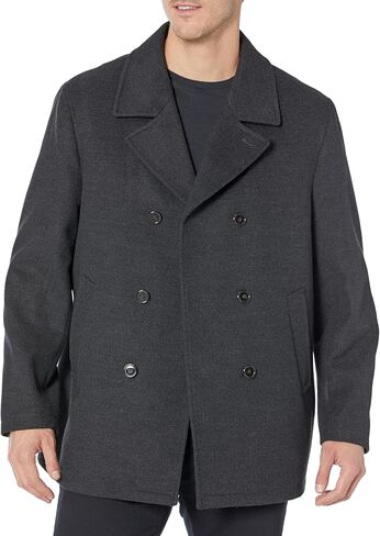 Ben Sherman Men's Boris Classic Double Breasted Peacoat Jacket in Saudi Arabia