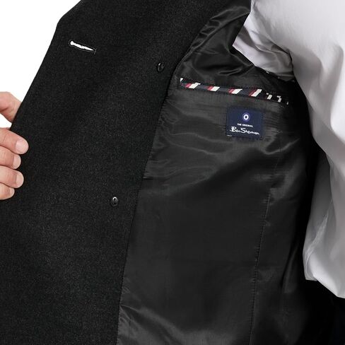 Ben Sherman Men's Boris Classic Double Breasted Peacoat Jacket in Saudi Arabia