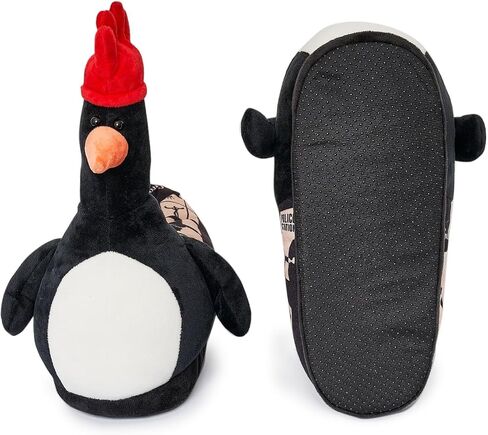 شباشب Coddies Feathers McGraw Wallace & Gromit - شباشب قطيفة على شكل بطريق - هدية Aardman Gag - شباشب ممتعة للرجال والنساء والأطفال in Kuwait