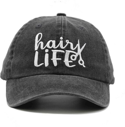 Waldeal Hair Life Hairdresser Baseball Caps Embroidered for Men Women Adjustable Hairstylist Washed Dad Hat in Saudi Arabia