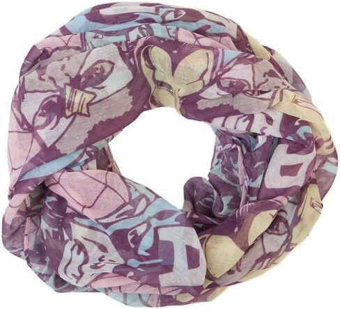 Bioworld Marvel Pastel Tossed Heads Infinity Scarf in Saudi Arabia