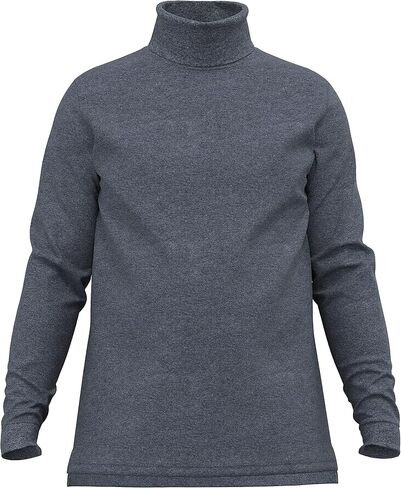 Men's 100% Interlock Knit Combed Cotton Super-Soft Pre-Washed Ski Casual Droptail Turtleneck Pullover Sweater in Saudi Arabia