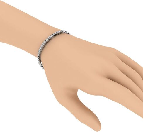 FINEROCK 2 to 7 Carat Diamond Tennis Bracelet in 14K Gold (7 Inch) - IGI Certified (I1-I2 Clarity) in Saudi Arabia