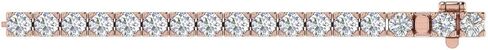 FINEROCK 2 to 7 Carat Diamond Tennis Bracelet in 14K Gold (7 Inch) - IGI Certified (I1-I2 Clarity) in Saudi Arabia
