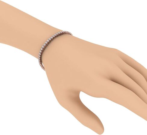 FINEROCK 2 to 7 Carat Diamond Tennis Bracelet in 14K Gold (7 Inch) - IGI Certified (I1-I2 Clarity) in Saudi Arabia