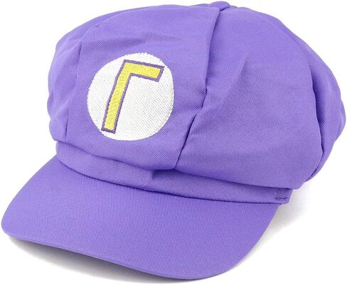 Armycrew Mario Luigi Wario Waluigi Fire Mario Embroidered Costume Newsboy Hat in Saudi Arabia