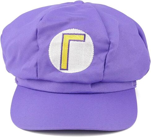 Armycrew Mario Luigi Wario Waluigi Fire Mario Embroidered Costume Newsboy Hat in Saudi Arabia