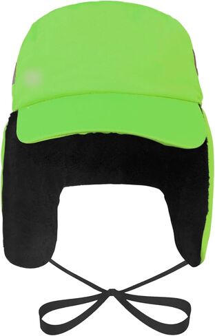 Beisto Hi Vis Reflective Winter Hat Night Safety Hat Warm Trapper Hat Russian Hat with Earflap Outdoor Skiing Ushanka Hat in Saudi Arabia