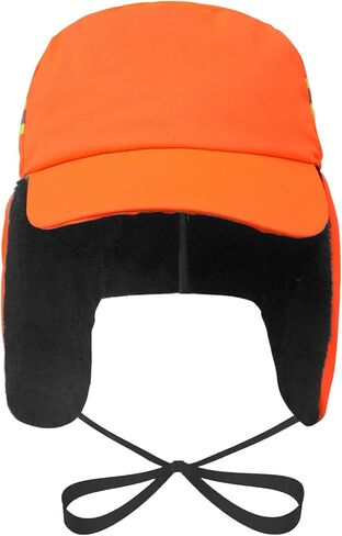 Beisto Hi Vis Reflective Winter Hat Night Safety Hat Warm Trapper Hat Russian Hat with Earflap Outdoor Skiing Ushanka Hat in Saudi Arabia