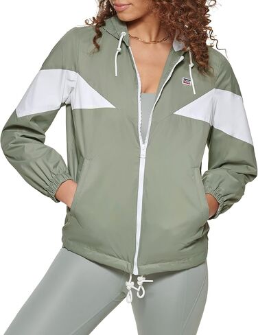 Levi's Women's Nylon Color Block Windbreaker, Sea Green, Medium in Saudi Arabia