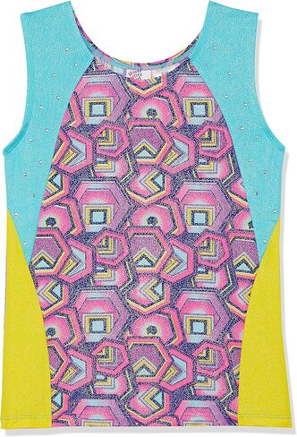 Jacques Moret girls Hexagon Shapes Gymnastics Tank Shirt in Kuwait