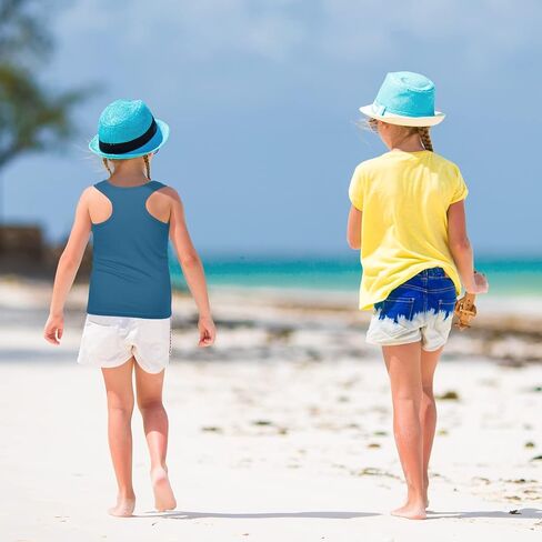 Poroka 6 قطع الفتيات الرقص تانك القمم الأساسية تانك القمم بلا أكمام Racerback للجمباز الباليه in Kuwait