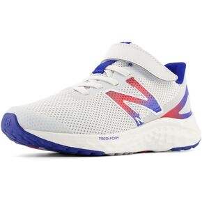 New Balance unisex-child Fresh Foam Arishi V4 Bungee Lace with Top Strap Running Shoe