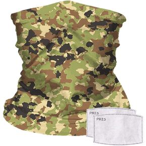 Cleanbreath Reusable Neck Gaiter with Filter Insert, Fashionable Cooling Face Covering Bandanas for Men/Women in Kuwait