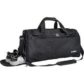 شنطة رياضية للسفر وصالة الالعاب الرياضية مع جيب للاحذية وجيب تخزين جاف، شنطة دفل متينة ومقاومة للماء مع جيب داخلي وحزام كتف قابل للتعديل للنساء والرجال، نمط ايه من يونجوا in Kuwait