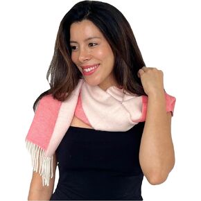 وشاح ألبكة أوربي 100% للأطفال من ألبكة أوريجينز للرجال والنساء، أوشحة شتوية للجنسين، لف شال من الصوف الناعم الدافئ