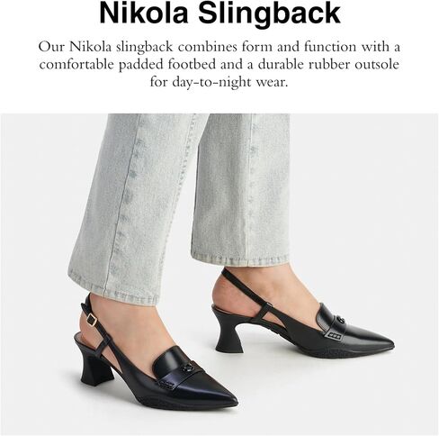 Coach Women's Nikola Leather Hybrid Slingback Pump in Saudi Arabia