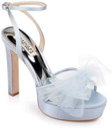 Badgley Mischka Women's Sophie Platform Sandal with Tulle Flower Heeled in Saudi Arabia
