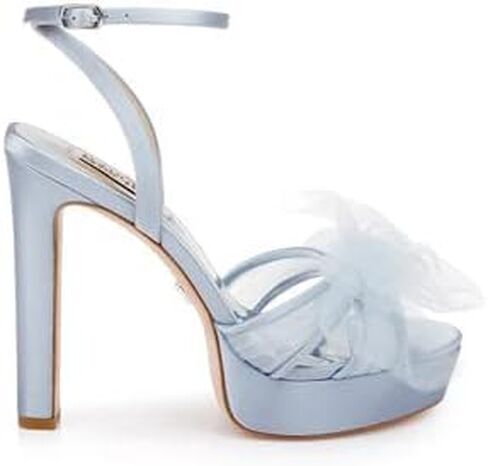 Badgley Mischka Women's Sophie Platform Sandal with Tulle Flower Heeled in Saudi Arabia