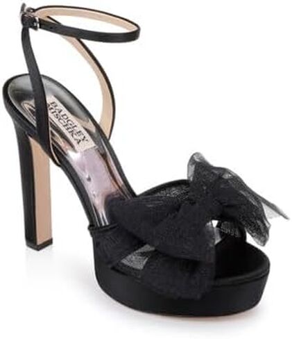 Badgley Mischka Women's Sophie Platform Sandal with Tulle Flower Heeled in Saudi Arabia