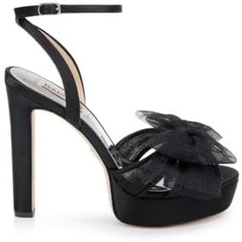 Badgley Mischka Women's Sophie Platform Sandal with Tulle Flower Heeled in Saudi Arabia