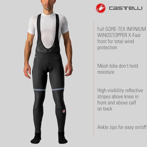 Castelli Men's Polare 3 Bibtight for Road and Gravel Biking I Cycling in Saudi Arabia