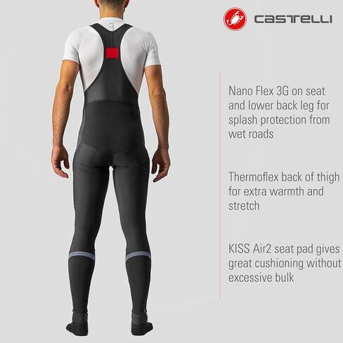 Castelli Men's Polare 3 Bibtight for Road and Gravel Biking I Cycling in Saudi Arabia